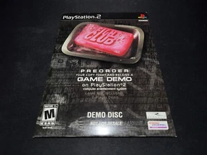 Fight Club Demo Disc Sony Playstation 2 PS2 LN perfect condition COMPLETE! - Picture 1 of 4