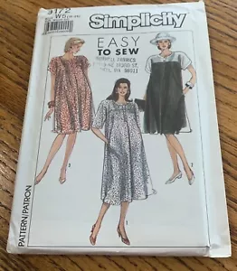 Abito vintage Simplicity 9172 maternità taglia 18-26 NON TAGLIATO vintage 1989 - Foto 1 di 2