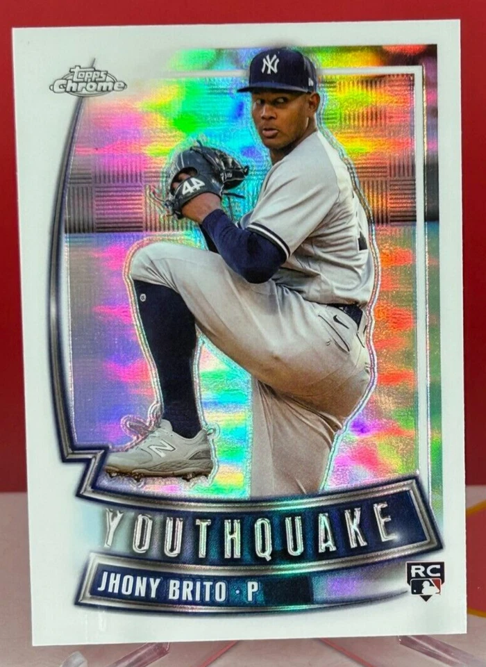 2023 Topps Chrome Update Jhony Brito Youthquake RC #YQ-59 Yankees - Image 1 of 1
