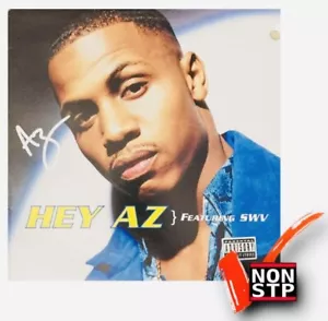 AZ Autografato Firmato Vinile 12” Singolo “Hey AZ” (ft. SWV) Hip Hop; Nas; The Firm - Foto 1 di 4