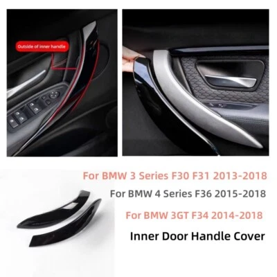 Interior Door Handle Cover Pull Trim For BMW 325i 335i 420i 428i 430i 435i 440i  - Image 1 of 4