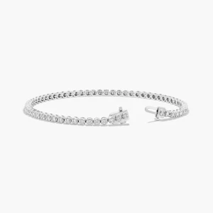 Women Bracelet 2.00 Ct Certified Lab Grown Round Cut Diamond Solid 950 Platinum - Picture 1 of 7