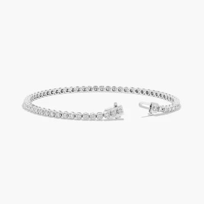 Women Bracelet 2.00 Ct Certified Lab Grown Round Cut Diamond Solid 950 Platinum - Image 1 of 4