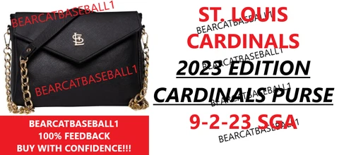 ST. LOUIS CARDINALS 2023 CARDINALS PURSE BLACK & GOLD SGA 9-2-23 *PRE-SALE* Cover