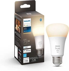 Philips Hue White A19 Medium 1100 Lumen Smart Bulb - Alexa and Google Assistant - Picture 1 of 1