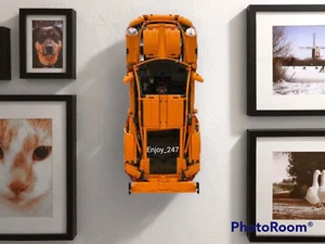 Lego Technic Porsche GT3 RS 42056 Wall Display Mount Bracket Hook - Black - Picture 1 of 7