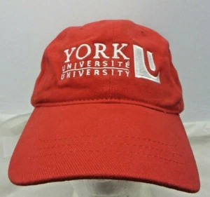 Cappello berretto baseball York University regolabile v rosso Alumni - Foto 1 di 4