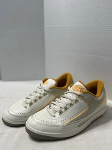 Air Jordan 2 Retro Low Melon Tint Orange Grey Suede (DV9956-118) Size 8.5 EUC - Picture 1 of 16