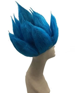 Z Goku Japan Anime Haar Perücke BLAU / Schwarz Cosplay Kostüm Dragon Ball - Bild 1 von 4
