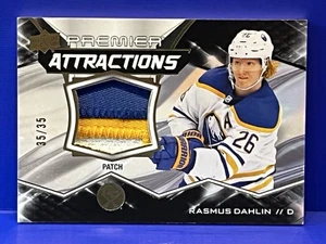 2022-23 Upper Deck Premier Rasmus Dahlin Premier Attractions Game Used Patch /35 - Bild 1 von 2