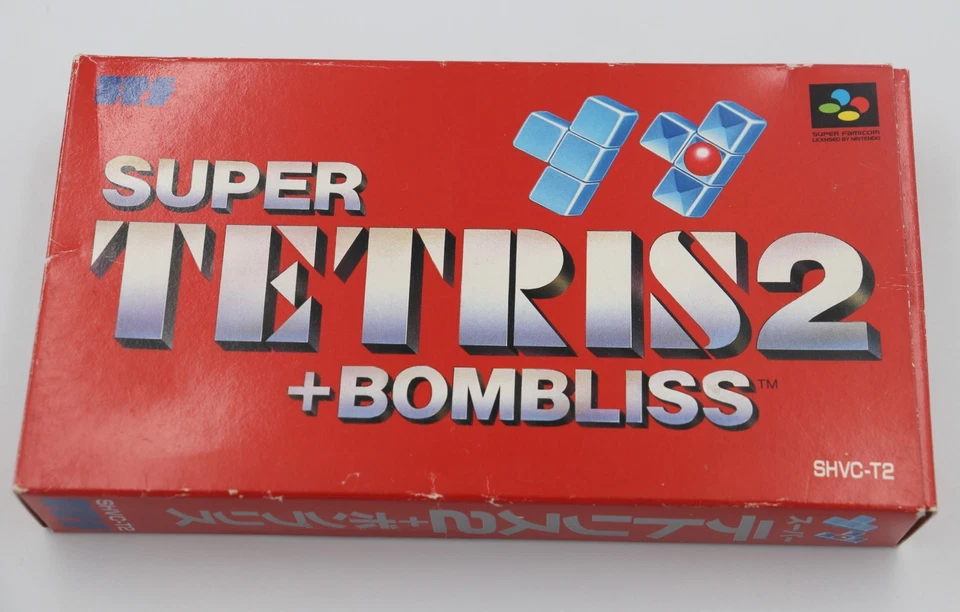 Super Tetris 2 + Bombliss Nintendo Super Famicom Japanese Game CIB Used - Image 1 of 4