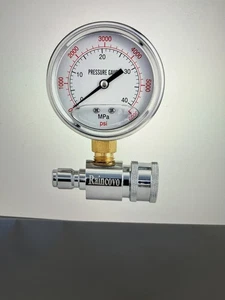 Hochdruckreiniger Manometer 6000 PSI 3/8" Quick Connect Manometer Power Washer.. - Bild 1 von 6