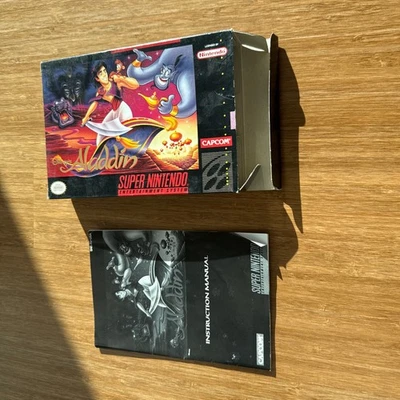 Aladdin Case + Instruction Manual - Super Nintendo - No Game - Image 1 of 4