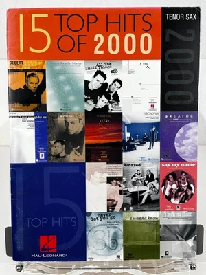 15 Top Hits of 2000 Songbook Tenor Saxophone Hal Leonard ISBN 0-634-02683-6 - Image 1 of 4