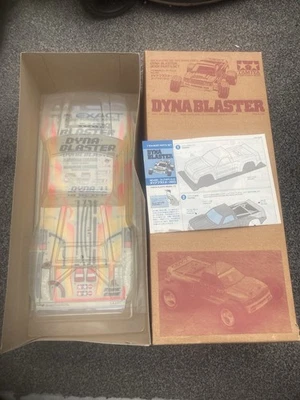 TAMIYA VINTAGE 58123 DYNA BLASTER 2WD TRUCK BODY PARTS SET INC DECALS VERY RARE - Image 1 of 2