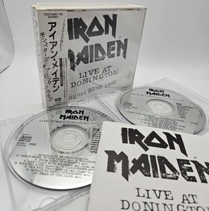 IRON MAIDEN Live at Donington 1992 JAPAN 1st Edition 2CD TOCP-8067-68 w/OBI 1993 - Picture 1 of 14