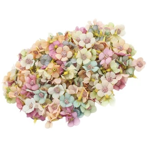 50 Pcs Silk Flower Head Decorative Artificial Flowers Mini for Classmate Diy - Picture 1 of 12