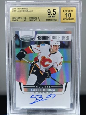 2011-12 Certified Hockey #177 Lance Bouma RC Auto BGS 9.5 GEM AUTO 10 POP 1 - Image 1 of 2