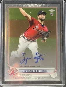 2022 Topps Chrome Spencer Strider Auto RC - Picture 1 of 2