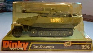 Dinky Toys Jagdpanzer Nr 694. Neuwertiger Zustand mit Original Geschossen......... - Bild 1 von 21