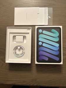 OEM iPad mini 6th generation Box, USB-C Charger, Charging Block, Papers OEM *NEW - Picture 1 of 3