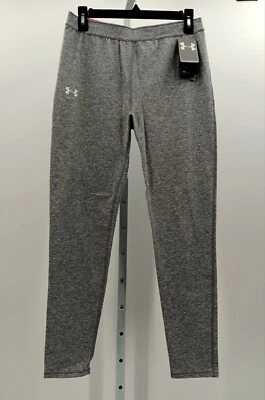 Under Armour Girls' Favorite Fitted Legging Heather Gray YXL NWT -10AA7 - Image 1 of 4