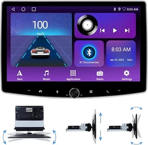 Autoradio Singolo Din Stereo Wireless Carplay&Android Auto, 10 Pollici 2+32G 3755 - Foto 1 di 6