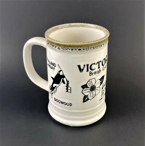 Vintage Victoria British Columbia groß 16 Unzen Kaffee Tee Becher Tasse Japan Orca - Bild 1 von 12