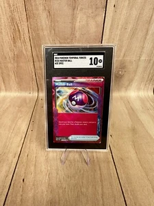 Master Ball 2024 Pokemon Temporal Forces 153/162 Ace Spec SGC 10 Gem Mint - Foto 1 di 7