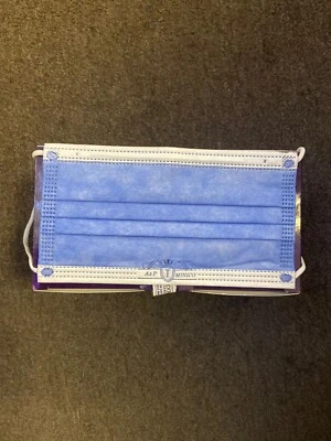 1000pcs Blue A&P Minico Disposable Face Masks 4 Layer Protection Level 3 Bulk - Image 1 of 3