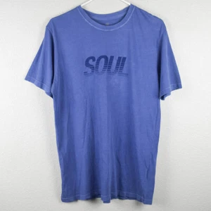 Soul Cycle Adult Unisex M Blue Soul Dyed T-Shirt Tee Top Short Sleeve Crew Neck - Picture 1 of 5