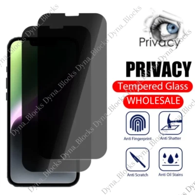 Lote Protector Pantalla Vidrio Templado Antiespía Privacidad Para iPhone 14 13 12 11 XR 8 Foto 1 de 4