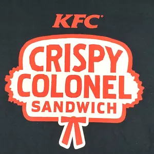 KFC Employee T-Shirt Medium Crispy Colonel Sandwich Kentucky Fried Chicken - Picture 1 of 4