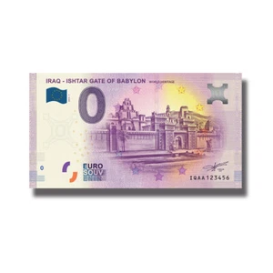 Euro Souvenir 2019-1 IQAA Ishtar Gate of Babylon billete de euro - Imagen 1 de 1