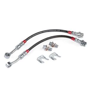 APR BRK00051 Braided Stainless Steel Rear Brake Lines (Set of 2) For Audi A3 NEW