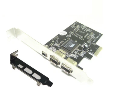 PCI-Express to 3Ports IEEE 1394a 2x6-Pin+1x4-Pin DV Capture Firewire Card+8cm - Image 1 of 4