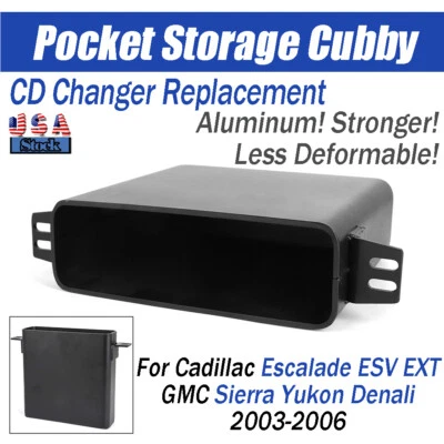 For Escalade ESV EXT Sierra Yukon Denali CD Changer Pocket Storage Cubby 03-06 - Image 1 of 4