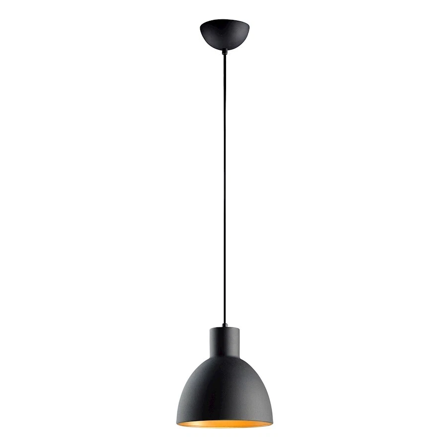 Colgante Maxim Lighting Cora 1 luz, 8,75", negro/oro - 11022BKGLD Foto 1 de 1