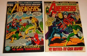 AVENGERS  #101,102 GRIM REAPER F/VF 1972 NICE BOOKS - Picture 1 of 1
