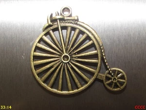 NEW steampunk goth bronze penny farthing bicycle fridge magnet - Picture 1 of 2