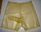 100% Latex Rubber Transparent Boxer shorts Pants 0.4mm Party 0.4mm Größe XXS-XXL