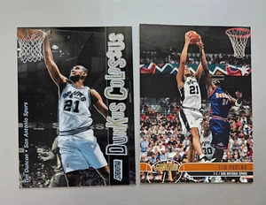 Tim Duncan's 2001 St Club Dunkus Colossus Insert DC11 and 2001 St Club #20 - Picture 1 of 4