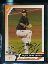 2012 Grandstand #8 Ryan Robowski Erie SeaWolves Signed Autograph (OO26) SWSW