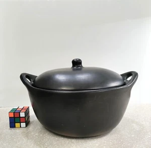 LA CHAMBA Colombiano Enorme Ovalado Arcilla HORNO HOLANDÉS Estofado Olla 16.5" - Imagen 1 de 22