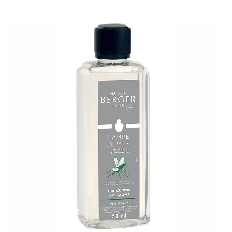 Lampe Berger antizanzare vento Oceano Ricarica Flacone Profumo 500 Ml.