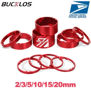 11pcs Bicycle Headset Spacer 2-20mm Aluminum MTB 1-1/8" Front Stem Fork Spacer - Picture 1 of 8