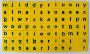 Full Set of 84 Mattel Scrabble Junior Letter Tiles Replacements Spares - Picture 1 of 2