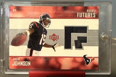 2003 Upper Deck Rookie Futures Andre Johnson RF-AJ Jersey Relic RC HOF ‘24 - Image 1 of 2