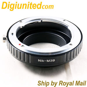 Nikon F mount AI-S AF lens to M39 screw mount L39 camera adapter non-LTM