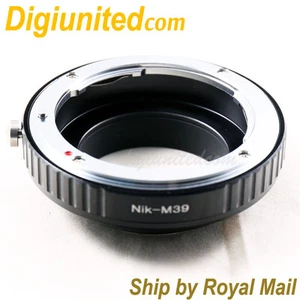 Nikon F mount AI-S AF lens to M39 screw mount L39 camera adapter non-LTM - Picture 1 of 2